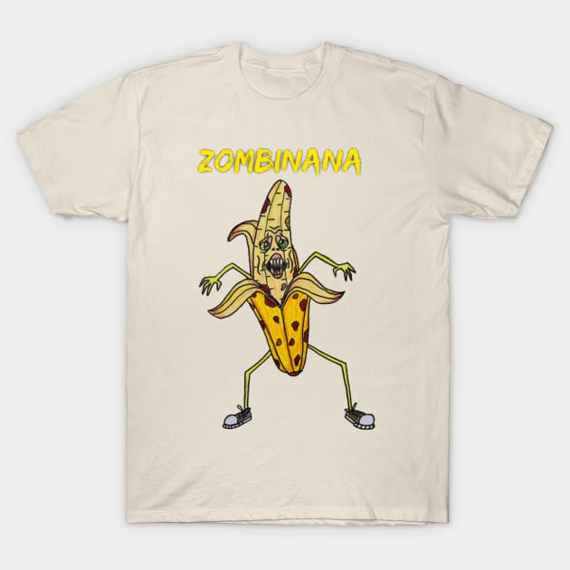 Zombinana T-Shirt by LuvbuzzArt